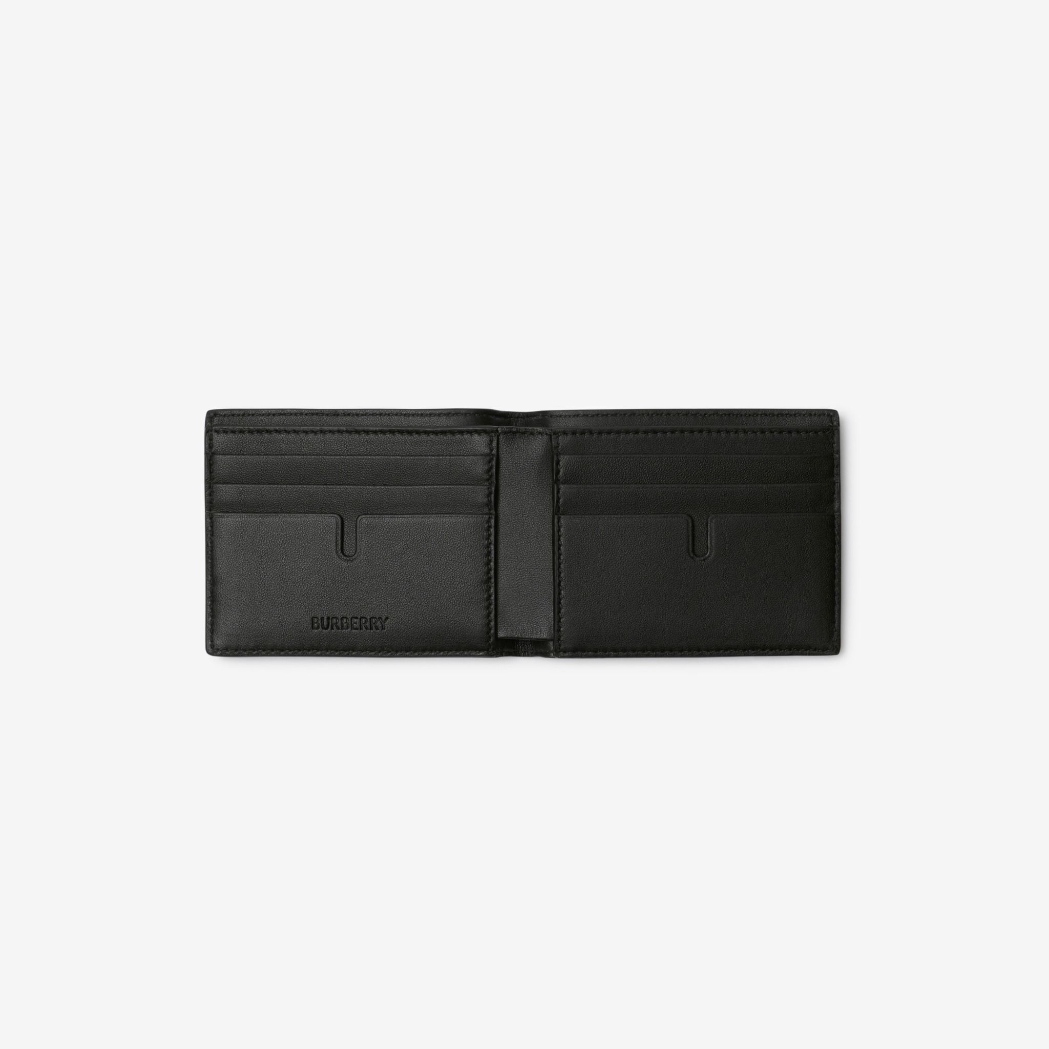 Ví Nam Burberry Embossed Check Slim Bifold Wallet 'Black' 80995181