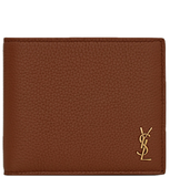  Ví Nam Saint Laurent Tiny Cassandre East/West Wallet 'Brown' 