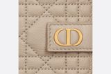  Ví Nữ Dior Caro Vertical Card Holder 'Sand-colored' 