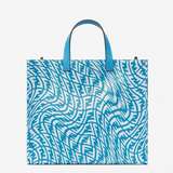  Túi Nữ Fendi Shopper Glazed Canvas Bag 'Blue' 