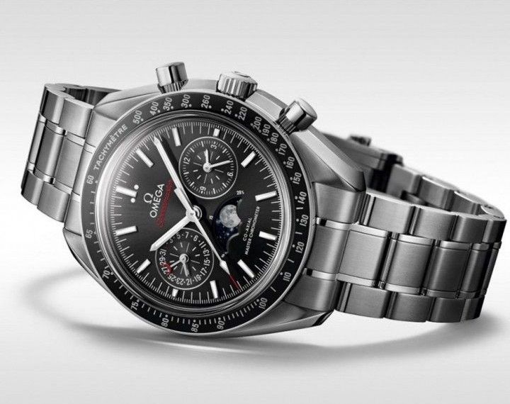  Đồng Hồ Nam Omega Speedmaster Moon Phase Chronograph 'Silver' 