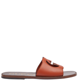  Dép Nam Gucci Interlocking G Slide Sandals 'Brown' 