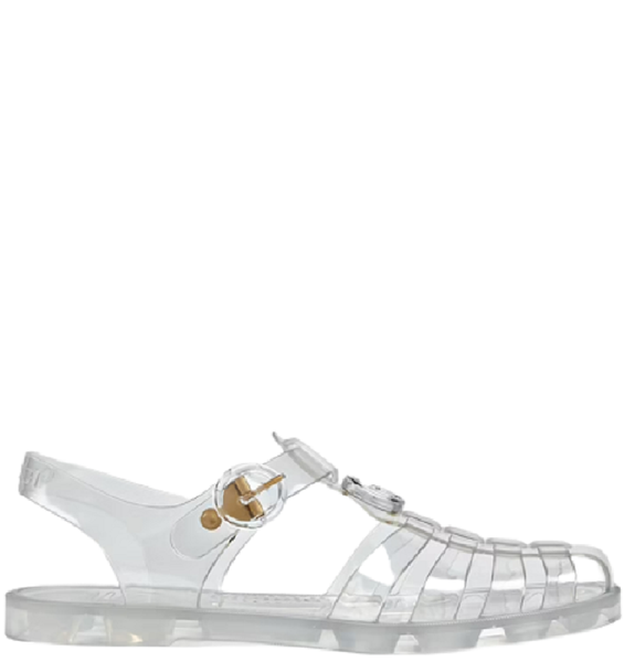  Dép Nam Gucci Sandal With Double G 'Silver' 
