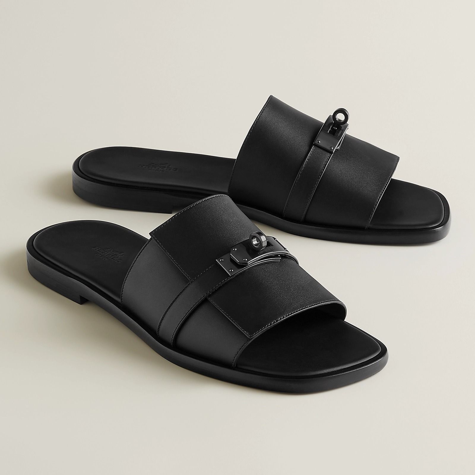 【上品】 HERMES Gabriel サンダル リネン×レザー 限定仕様 足元をお洒落に】HERMES Gabriel サンダル リネン×レザー