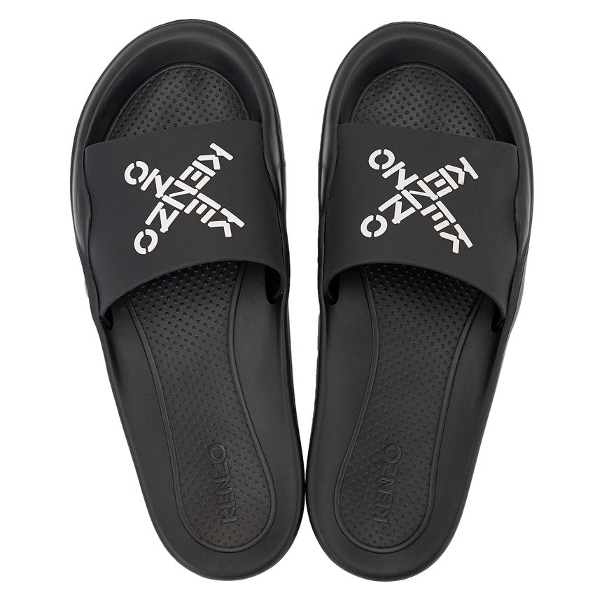  Dép Nam Kenzo Little X Pool Slide Sports Slippers 'Black' 