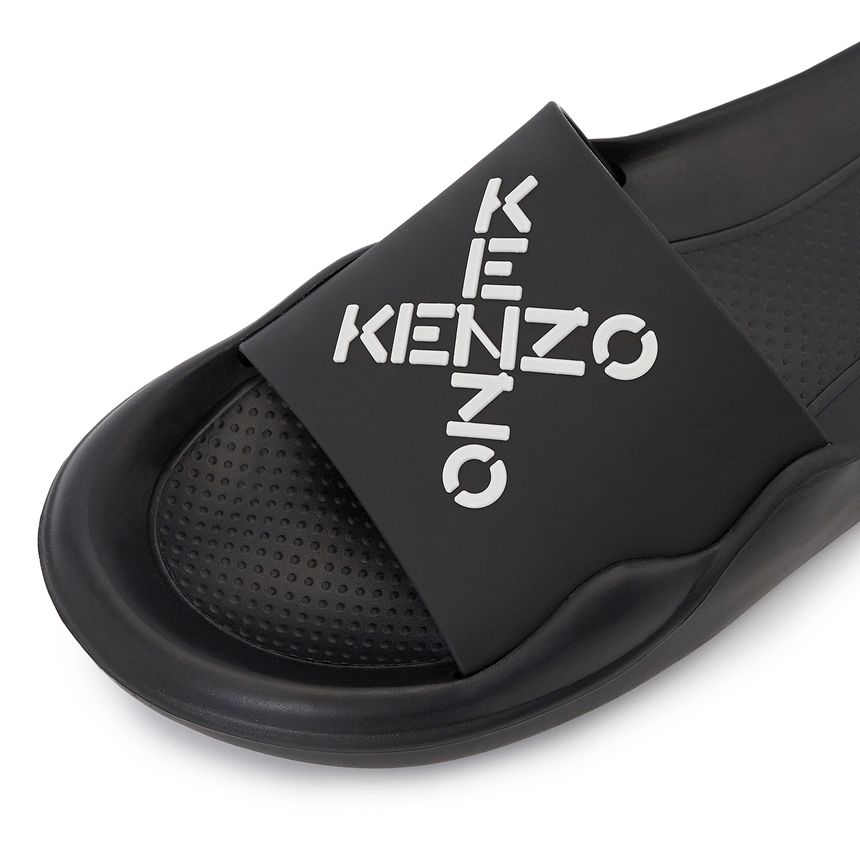  Dép Nam Kenzo Little X Pool Slide Sports Slippers 'Black' 