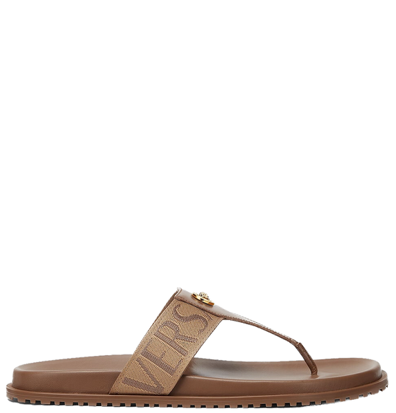  Dép Nam Versace Allover Sandals 'Brown' 