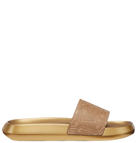  Dép Nam Versace Allover Sliders 'Gold' 