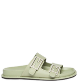  Dép Nữ Fendi Feel Leather 'Green' 
