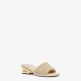  Dép Nữ Fendi Feel Raffia 'Pale Yellow' 