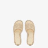  Dép Nữ Fendi Feel Raffia 'Pale Yellow' 