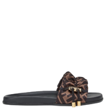  Dép Nữ Fendi Feel Satin 'Brown' 