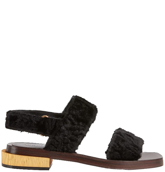  Dép Nữ Gucci Re Edition Sandal 'Black Velvet' 