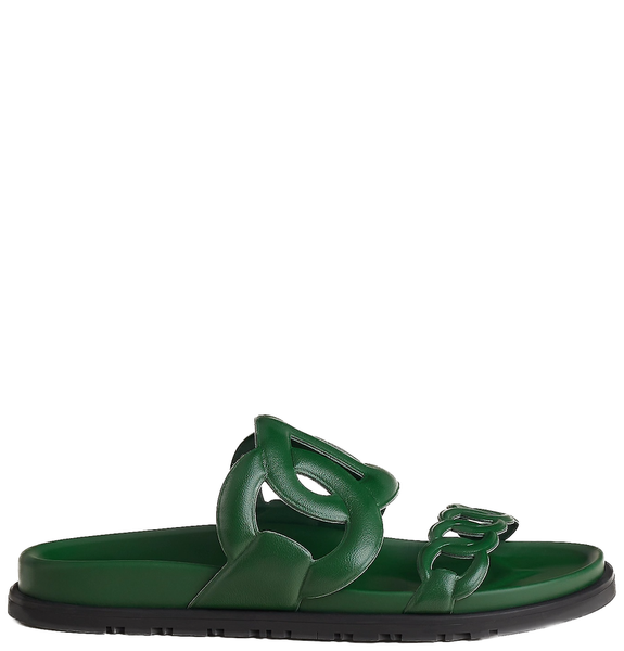  Dép Nữ Hermes Extra Sandal 'Vert Cactus' 