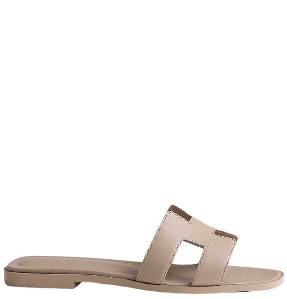  Dép Nữ Hermes Oran Sandal 'Beige Mastic' 