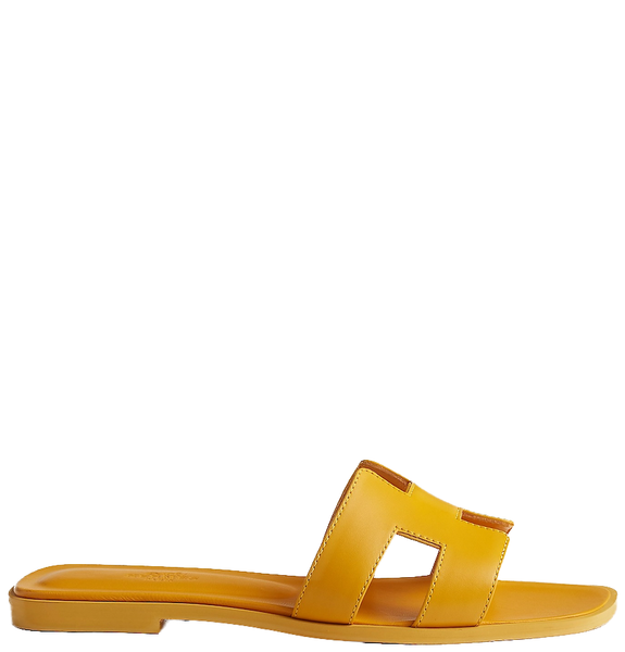  Dép Nữ Hermes Oran Sandal 'Jaune Topaze' 