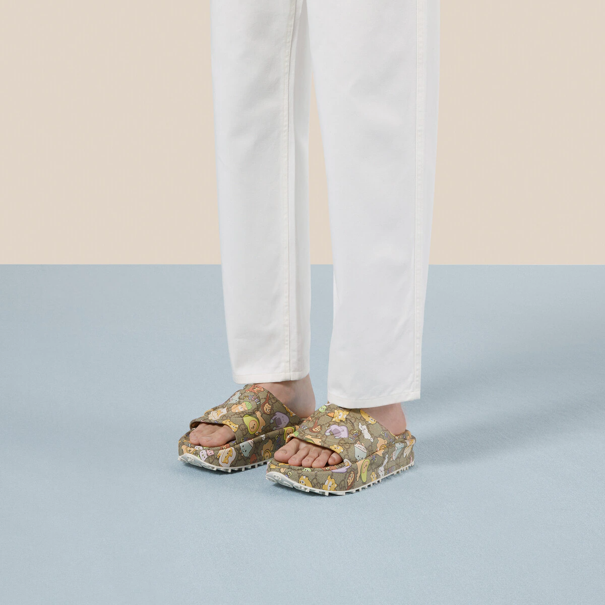 Dép Nam Gucci Animal Slides 'Beige' 737518-JAAC6-8528 – LUXITY