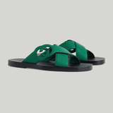  Dép Nam Gucci Interlocking G Sandal 'Green' 