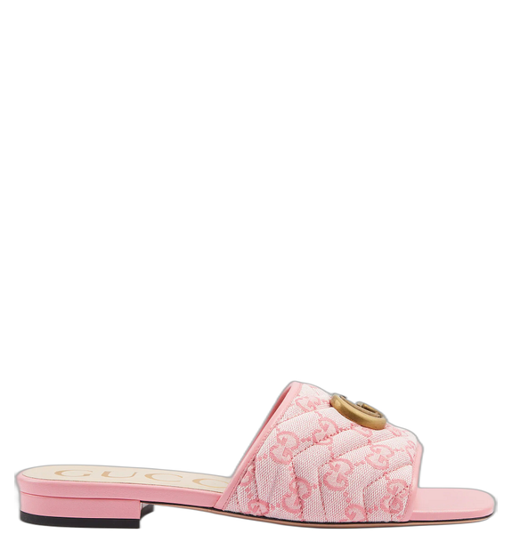  Dép Nữ Gucci Slide Sandal With Double G 'Pink' 