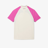  Áo Lacoste Ultra Dry Colour-Block Tennis ‘White Pink’ 