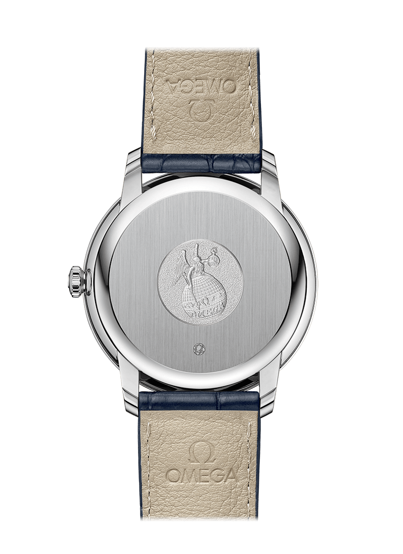  Đồng Hồ Nam OMEGA De Ville Prestige Automatic Chronometer 'Blue' Dial 