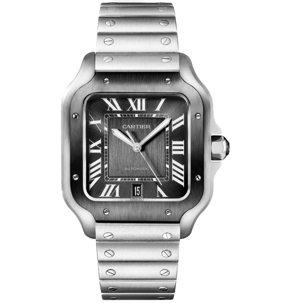  Đồng Hồ Nam Cartier Santos De Watch 'Silver' 