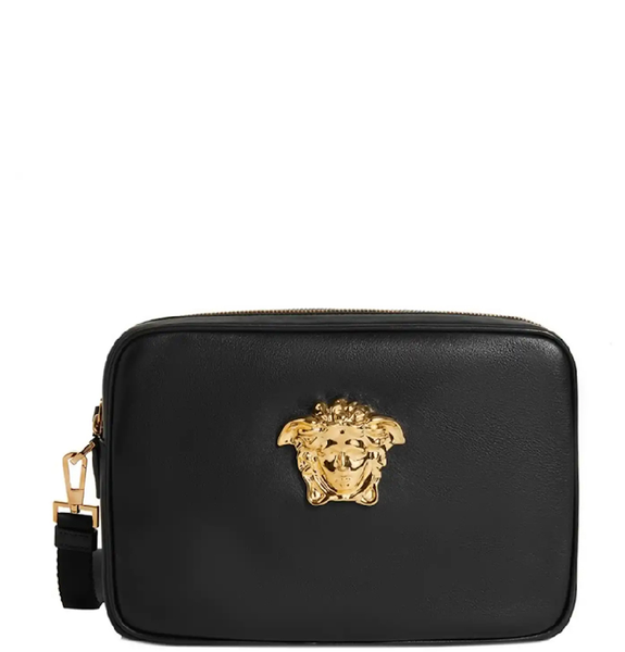  Túi Nam Versace Medusa Plaque Clutch Bag 'Black Gold' 