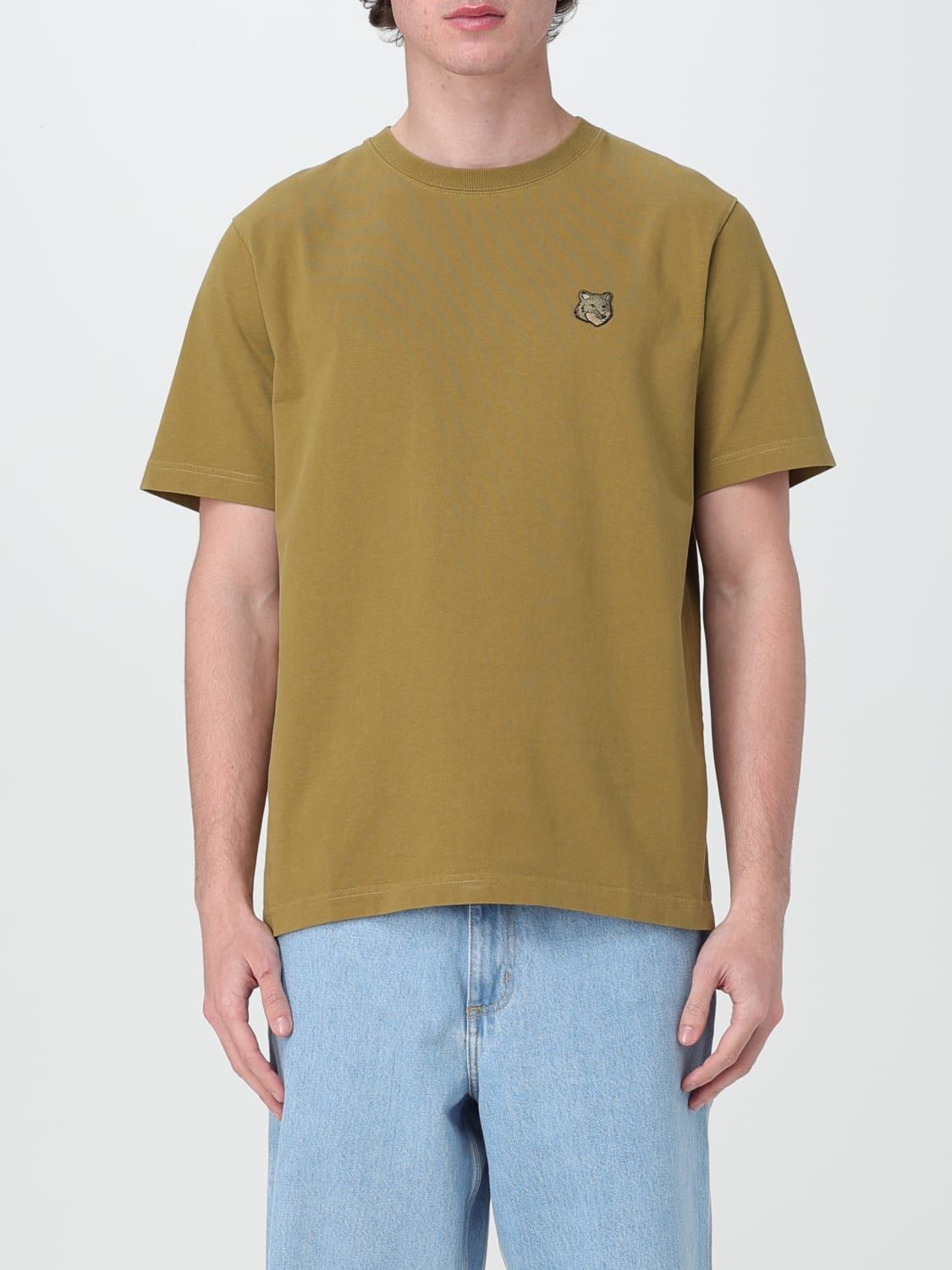  Áo Maison Kitsune Bold Fox Head Patch 'Khaki' 