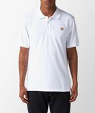  Áo Maison Kitsune Fox Head Patch Polo 'White' 