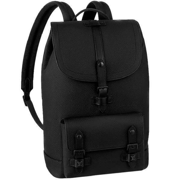  Balo Nam Louis Vuitton Christopher Slim Taurillon Leather 'Black' 