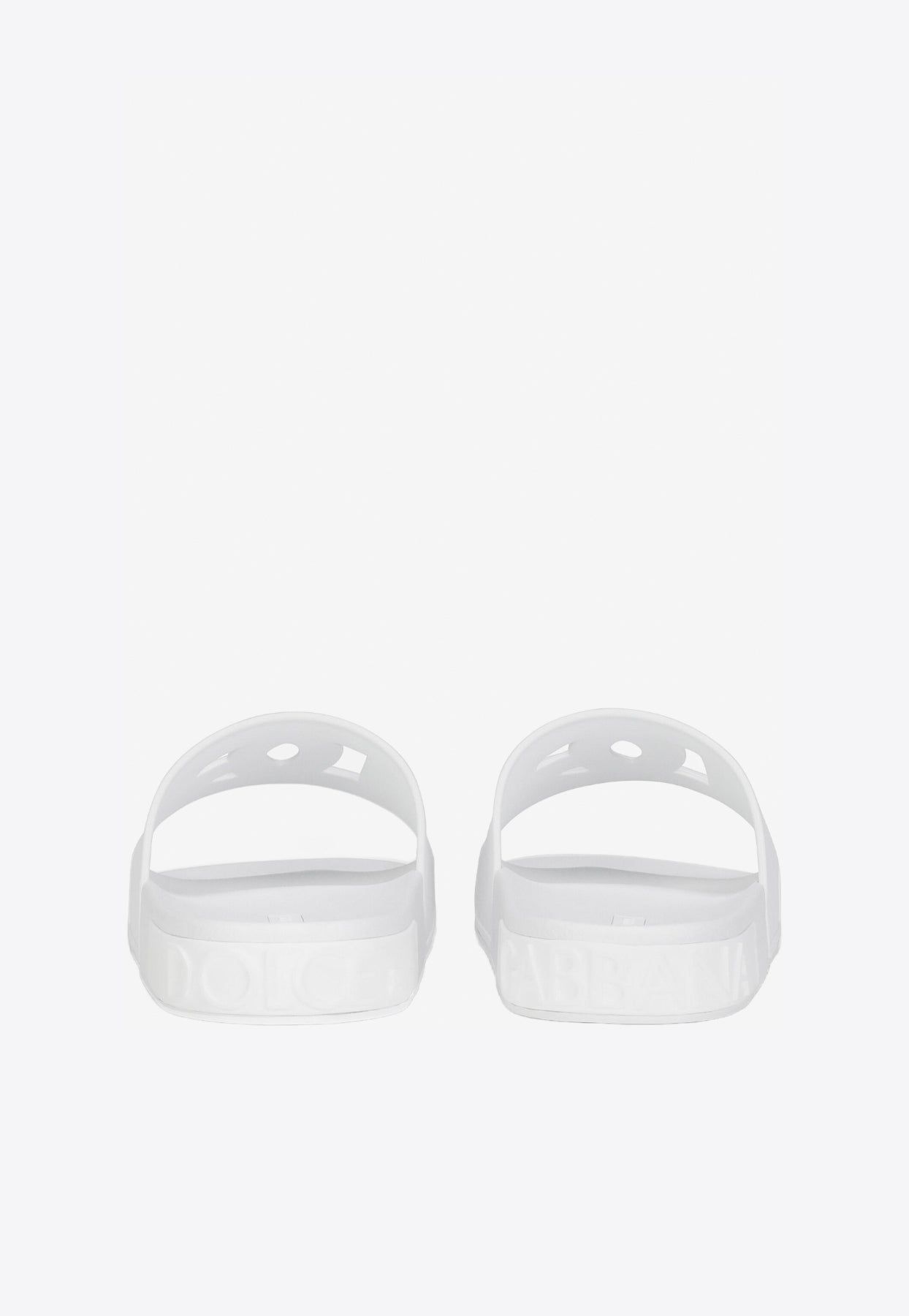  Dép Nam Dolce & Gabbana Beachwear Sliders 'White' 