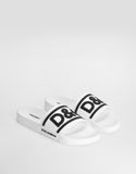  Dép Nam Dolce & Gabbana Beachwear Sliders 'White' 