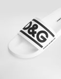  Dép Nam Dolce & Gabbana Beachwear Sliders 'White' 