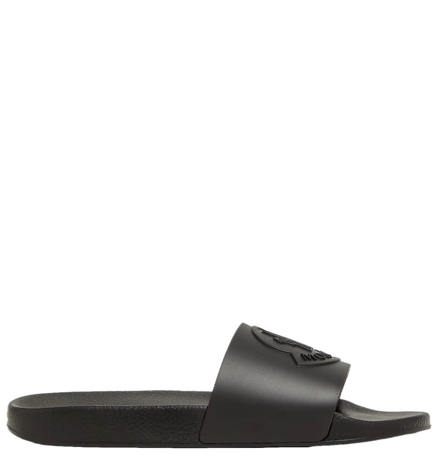  Dép Nam Moncler Basile Rubber Sliders 'Black' 
