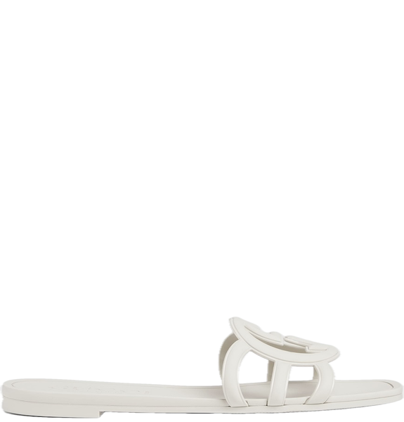  Dép Nữ Gucci Interlocking G Slide Sandal 'White' 