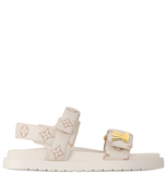  Dép Nữ Louis Vuitton LV Sunset Flat Comfort Sandals 'Beige' 