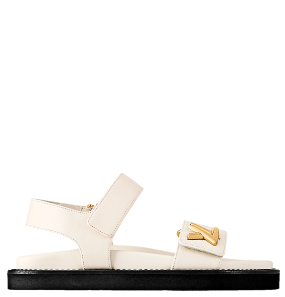  Dép Nữ Louis Vuitton LV Sunset Flat Comfort Sandals 'Ivory' 
