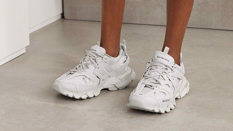 Giay Nam Balenciaga Track Sneaker White 542023 W1GB1 9000 LUXITY