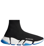  Giày Nam Balenciaga Speed 2.0 Clear Sole Recycled Knit Trainers 'Black' 