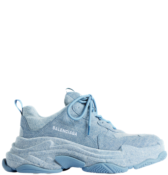  Giày Nam Balenciaga Triple S Trainers Denim 'Blue' 