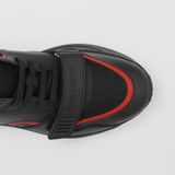  Giày Nam Burberry Leather Nylon Vintage Check Sneakers 'Black' 