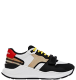  Giày Nam Burberry Nylon Suede Check Sneakers 'Archive Beige' 