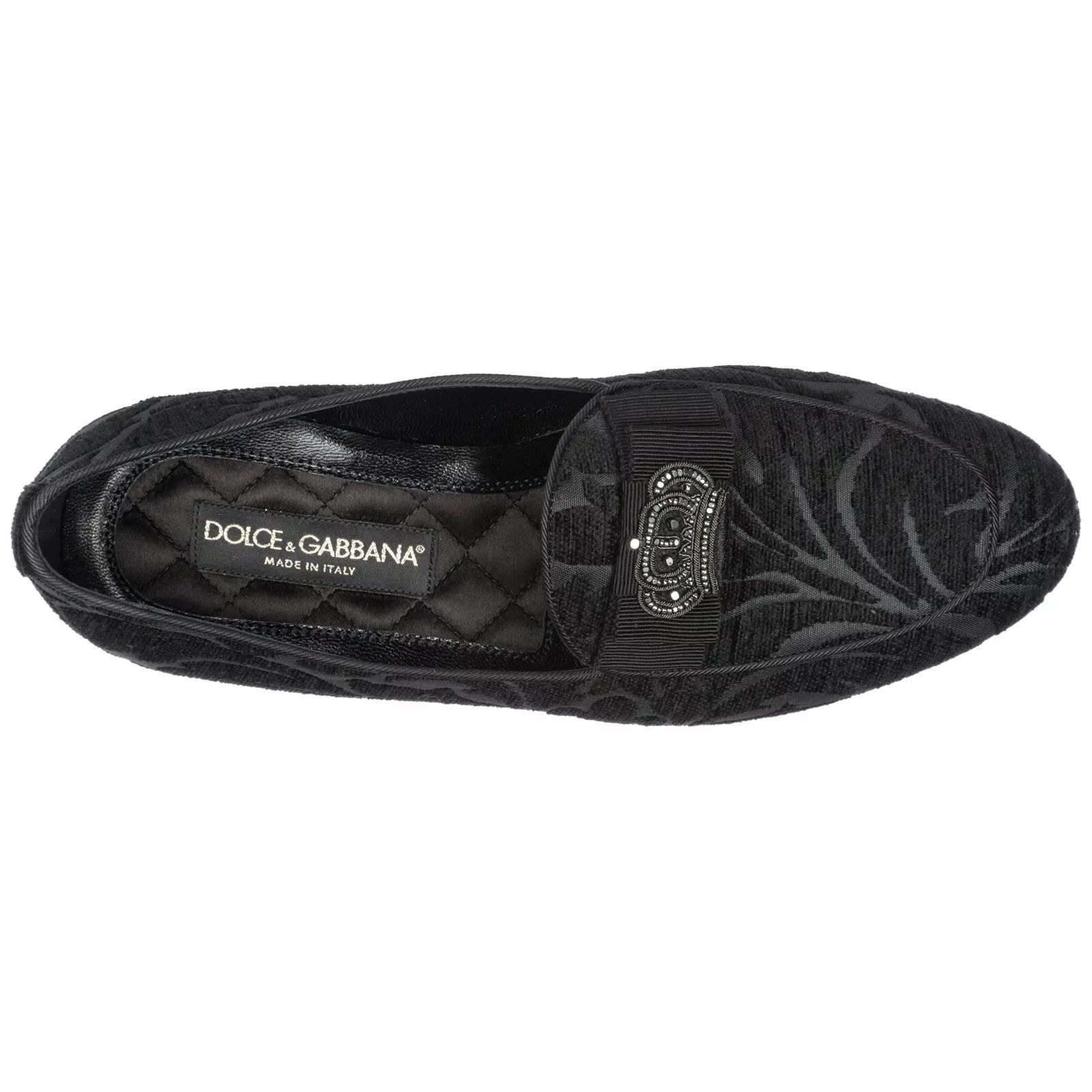  Giày Nam Dolce & Gabbana Jacquard Loafers 'Black' 