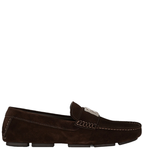  Giày Nam Dolce & Gabbana Suede Driver Shoes 'Brown' 