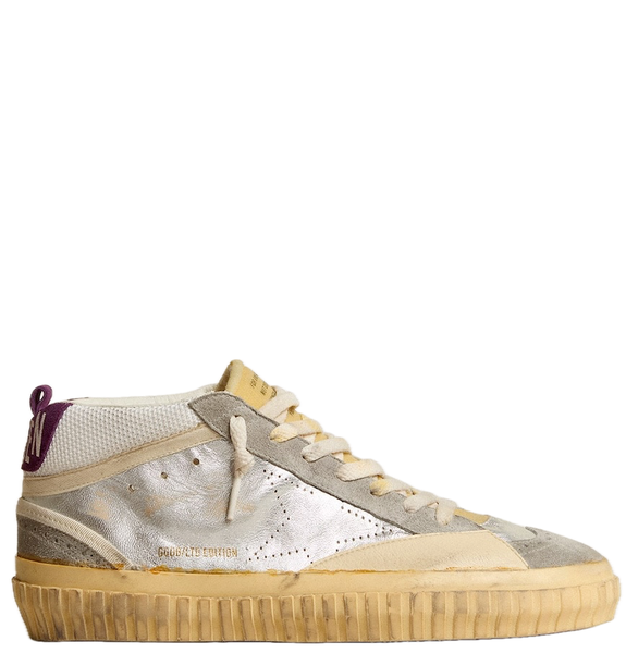  Giày Nam Golden Goose Mid Star LAB 'Silver' 