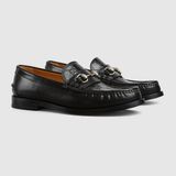  Giày Nam Gucci Gg Loafer With Horsebit 'Black' 