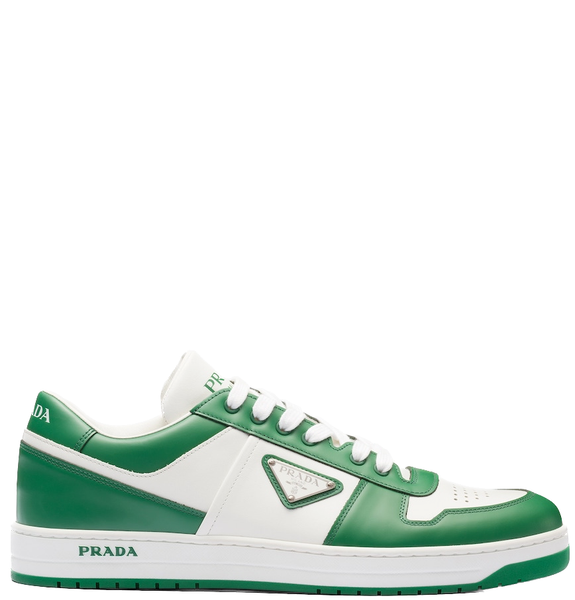  Giày Nam Prada Downtown Leather Sneakers 'Green' 
