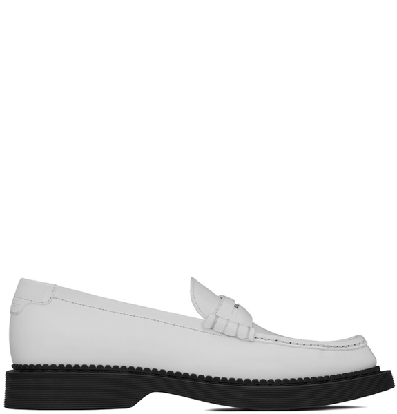  Giày Nam Saint Laurent Teddy Penny Loafer 'Optic White' 