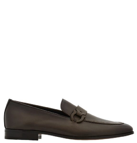  Giày Nam Salvatore Ferragamo Gancini Loafer 'Cement' 