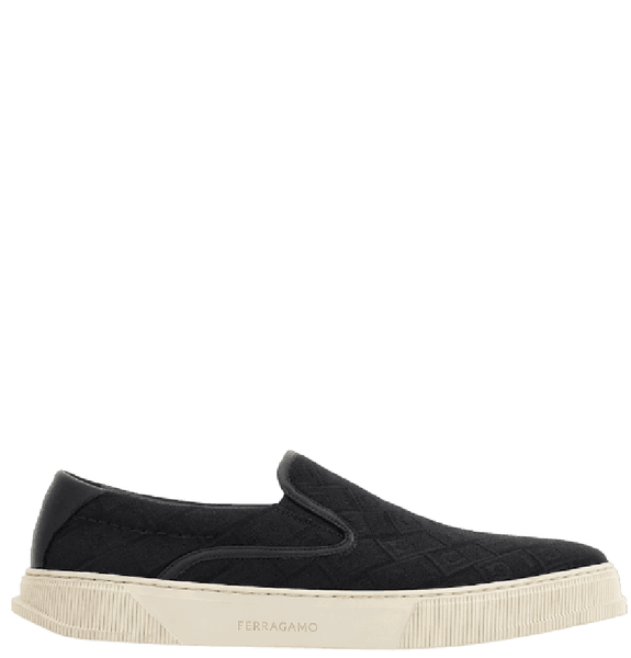 Giày Nam Salvatore Ferragamo Slip-on Sneaker 'Black' 